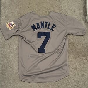 Majestic Gray Jersey with Navy Accents